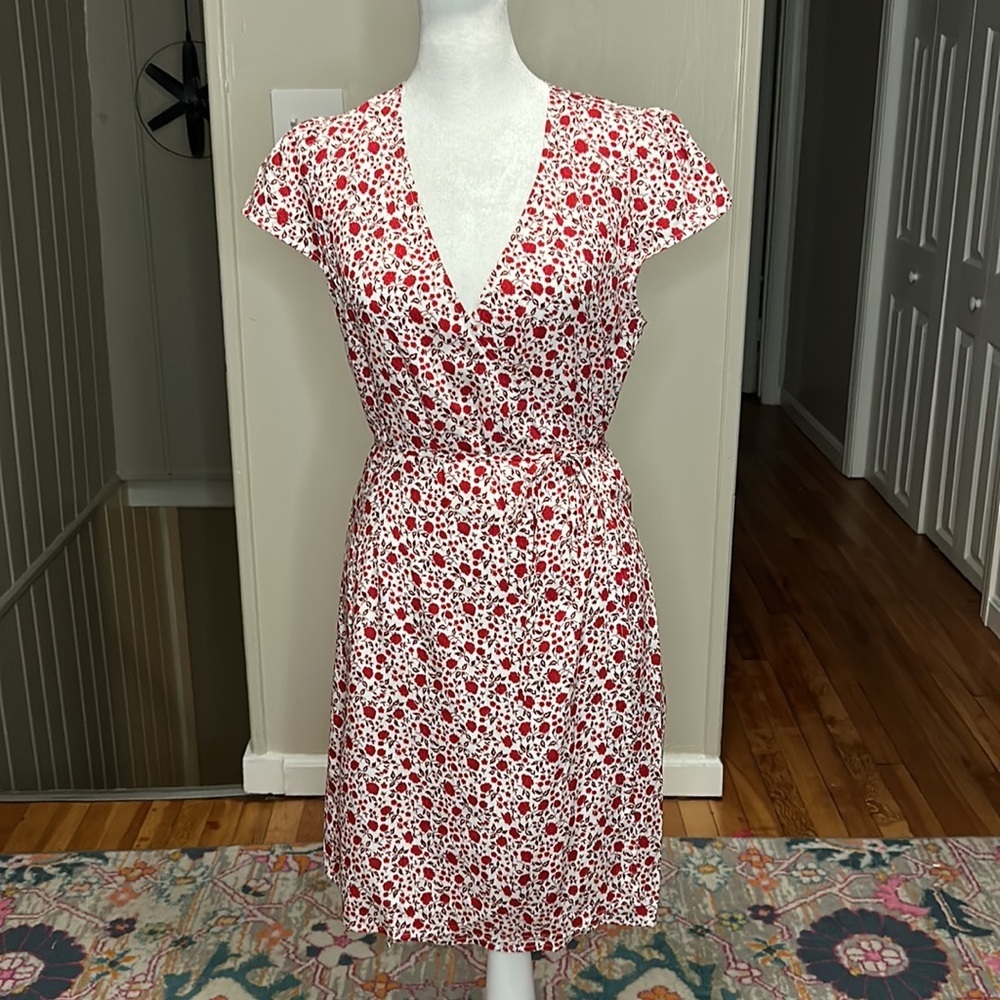 Reformation Brianne Eden Floral Wrap Mini Dress New Size Small - Picture 6 of 12